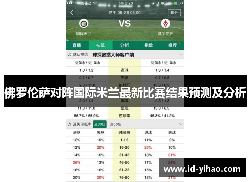 佛罗伦萨对阵国际米兰最新比赛结果预测及分析